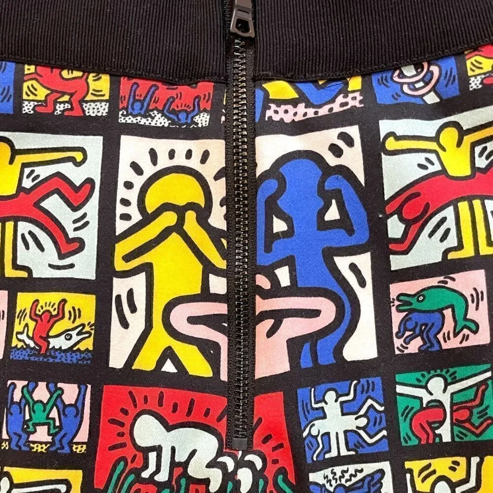 KEITH HARING X ALICE + OLIVIA Graphic Print Mini Skirt | Size: XS | 0 |